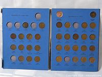 Both coin boards side by side showing overall contents