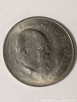 Reverse with Churchill portrait