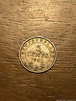 Reverse side showing denomination and date