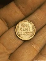 Reverse showing ONE CENT wheat design