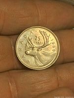 Reverse: caribou design, denomination, date