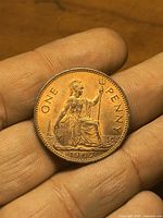 Reverse side showing seated Britannia and 1967 date