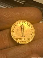 Obverse showing denomination 1 and date 1965