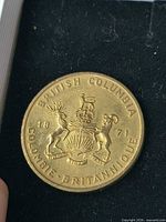 Obverse showing provincial coat of arms and legends