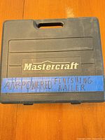 Front of closed Mastercraft carrying case
