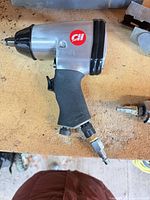Campbell Hausfeld 1/2-inch air impact wrench with coupler attached