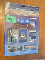 Front of sealed Rope Lite package showing product and length