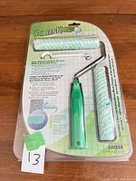 Front view of packaged Linzer Screen Kleen roller cleaner