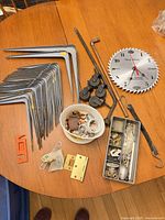 Overview of all items on table