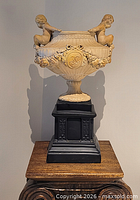 Full view urn on pedestal