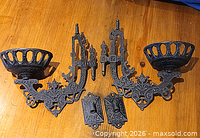 Full set showing both brackets, pivot pins and mount plates