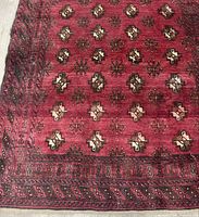 Full view of rug showing overall pattern and color