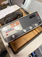 Front view of Lafayette CB radio showing controls and meter
