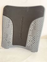 Front view showing Ready Rocker logo, perforated grip pattern and overall grey colour