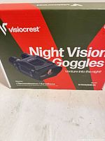 Front of sealed Visiocrest Night Vision Goggles retail box
