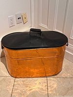 boiler with lid in place showing copper finish