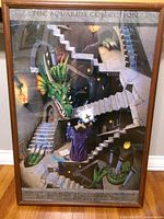 Front view showing full artwork, frame, and printed titles