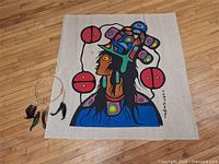 Full view of print and dream catcher