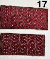 Front view of both rugs side by side showing design and color