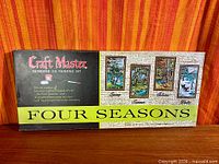 Front of Craft Master Four Seasons paint-by-number kit box