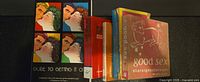 Front covers and spines of all seven paperbacks