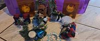 Group shot showing all holiday decor items laid out