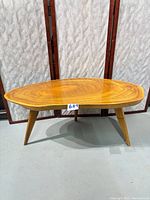 Top and legs of coffee table front view