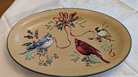 Large oval Lenox Winter Greetings Everyday platter top view