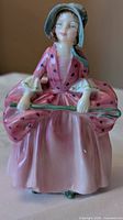 Front view of Royal Doulton Bo Peep figurine showing full costume and pose
