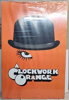 Front view of shrink-wrapped A Clockwork Orange poster