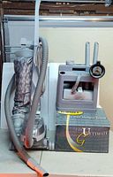 Kirby upright vacuum, hose, shampoo tank and box