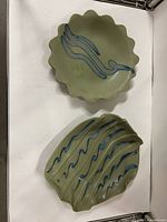 Two Hilborn Pottery plates overview
