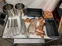 Overview showing all 17 kitchen items on cart