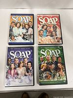 Group shot of all four SOAP season DVD sets