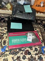 HP 1040 fax, Canon LiDE220 scanner closed, Optimus CTR-108 boxed