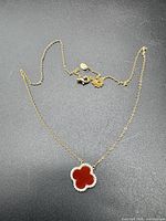 Full necklace with pendant and chain layout