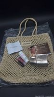 Overall view of tote bag and all Lancôme items