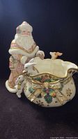 Full view of Santa figure with attached bowl