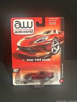 Front view of packaged Auto World 1:64 Dodge Viper SRT