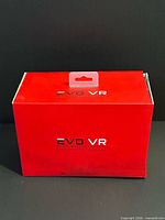 Front view of red Evo VR retail box