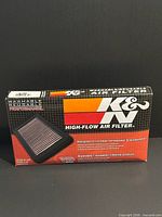 Front of sealed K&N 33-5009 air filter box