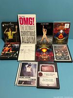 Front view of all ten DVD cases