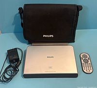 Player closed with bag, adapter, remote