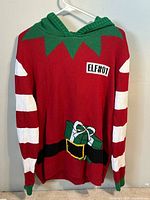 Front view showing graphics, stripes, belt, ELF#01 patch