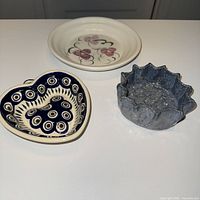 Overview of all three pottery pieces
