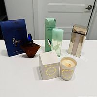 All four items grouped on counter