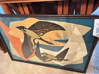 Full view of framed print showing artwork and frame