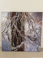 Full view of signed Susan Seitz abstract painting on canvas