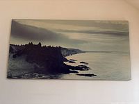 Full view of panoramic photo on wall