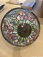 Exterior of stained glass dome shade